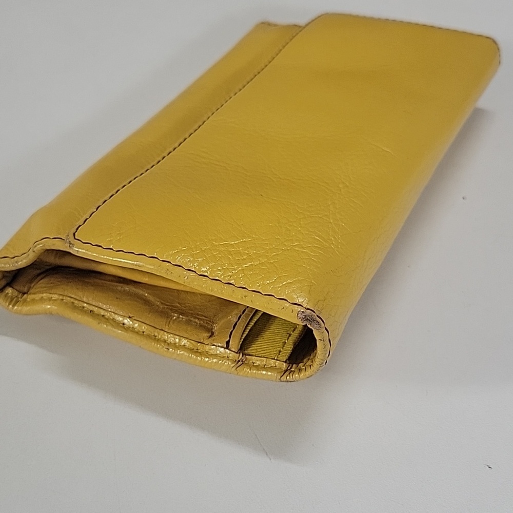 Hobo International Yellow Leather Clutch Wallet - Picture 7 of 13